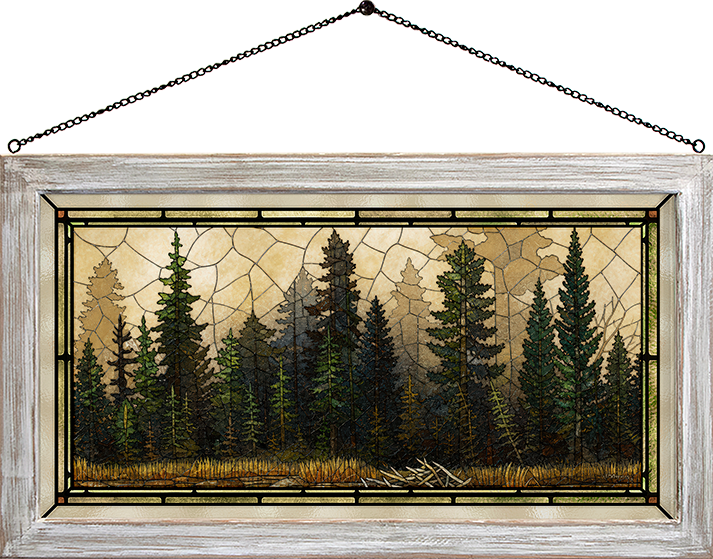Misty Forest - Stained Glass Art