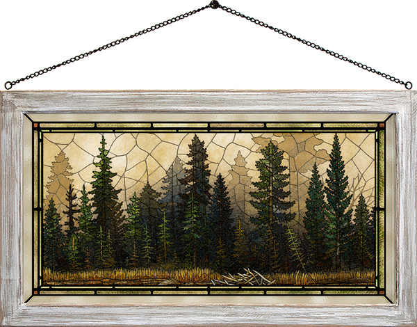 Misty Forest - Stained Glass Art