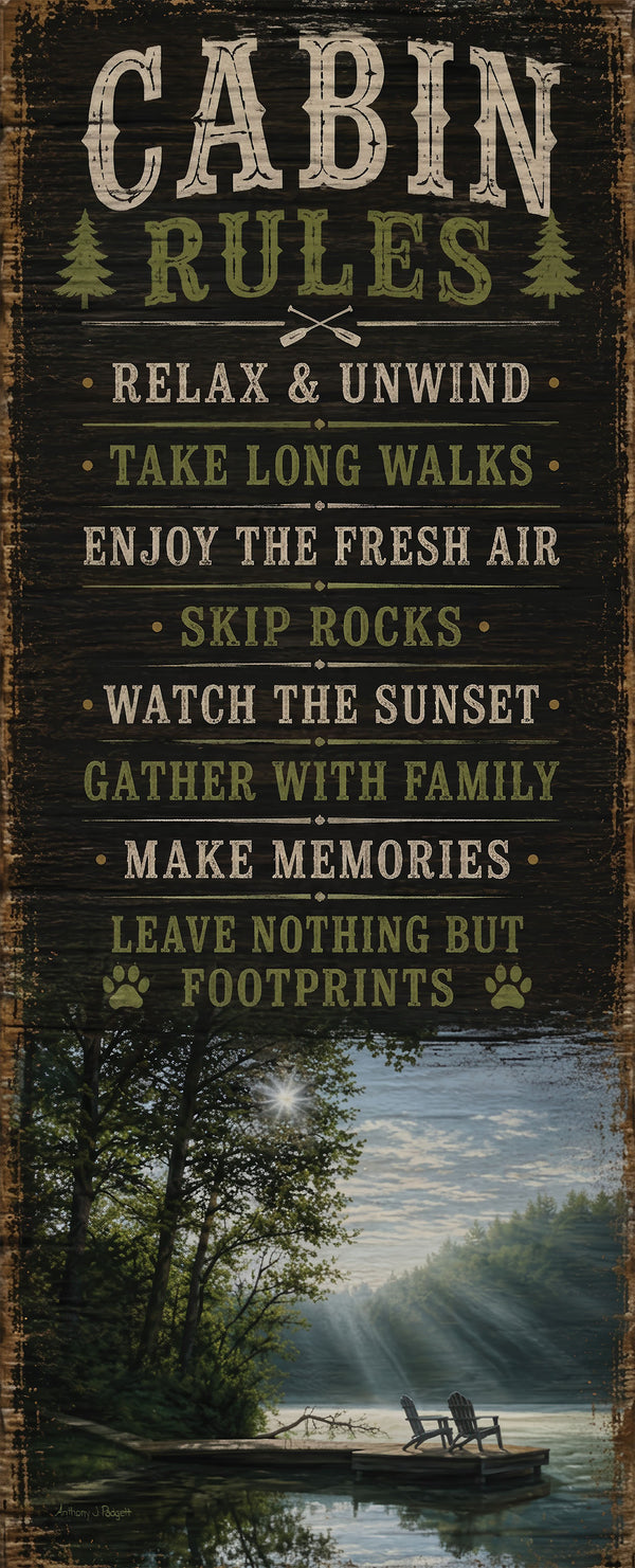 A Place to Ponder - 30" x 12" Wood Sign