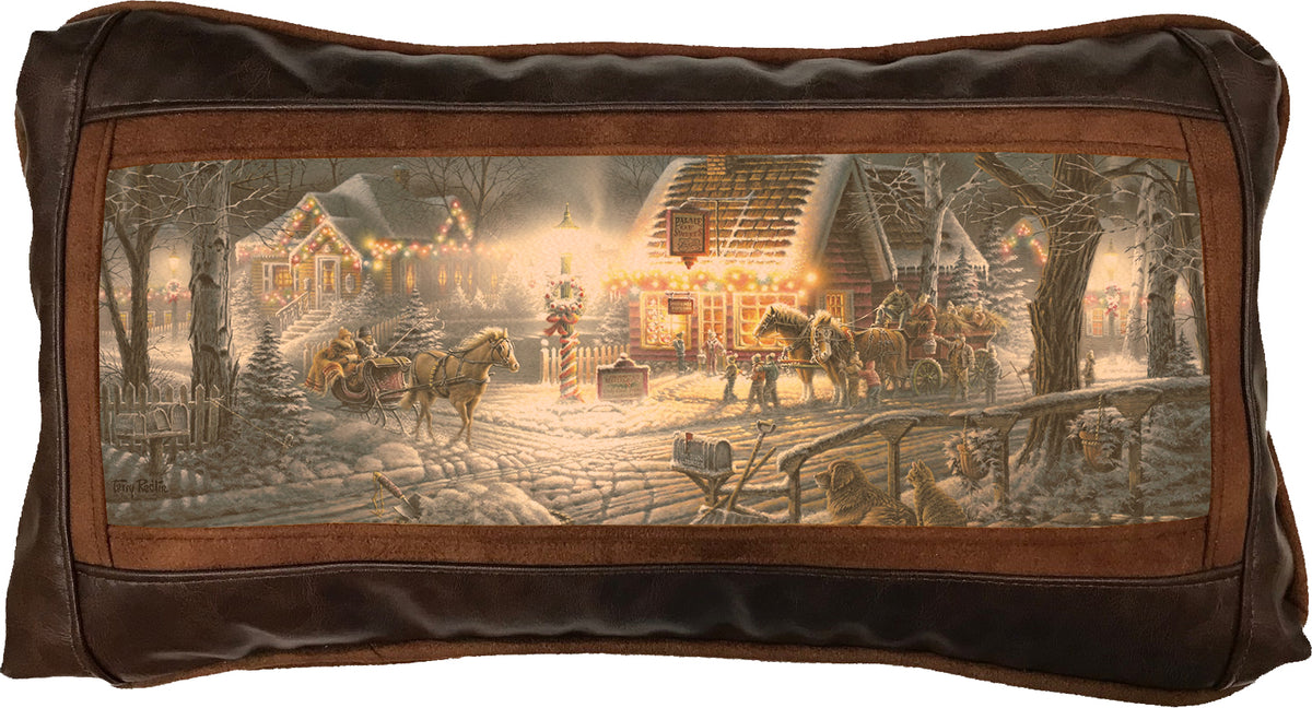 Sweet Memories - 10" x 18" Leather Pillow