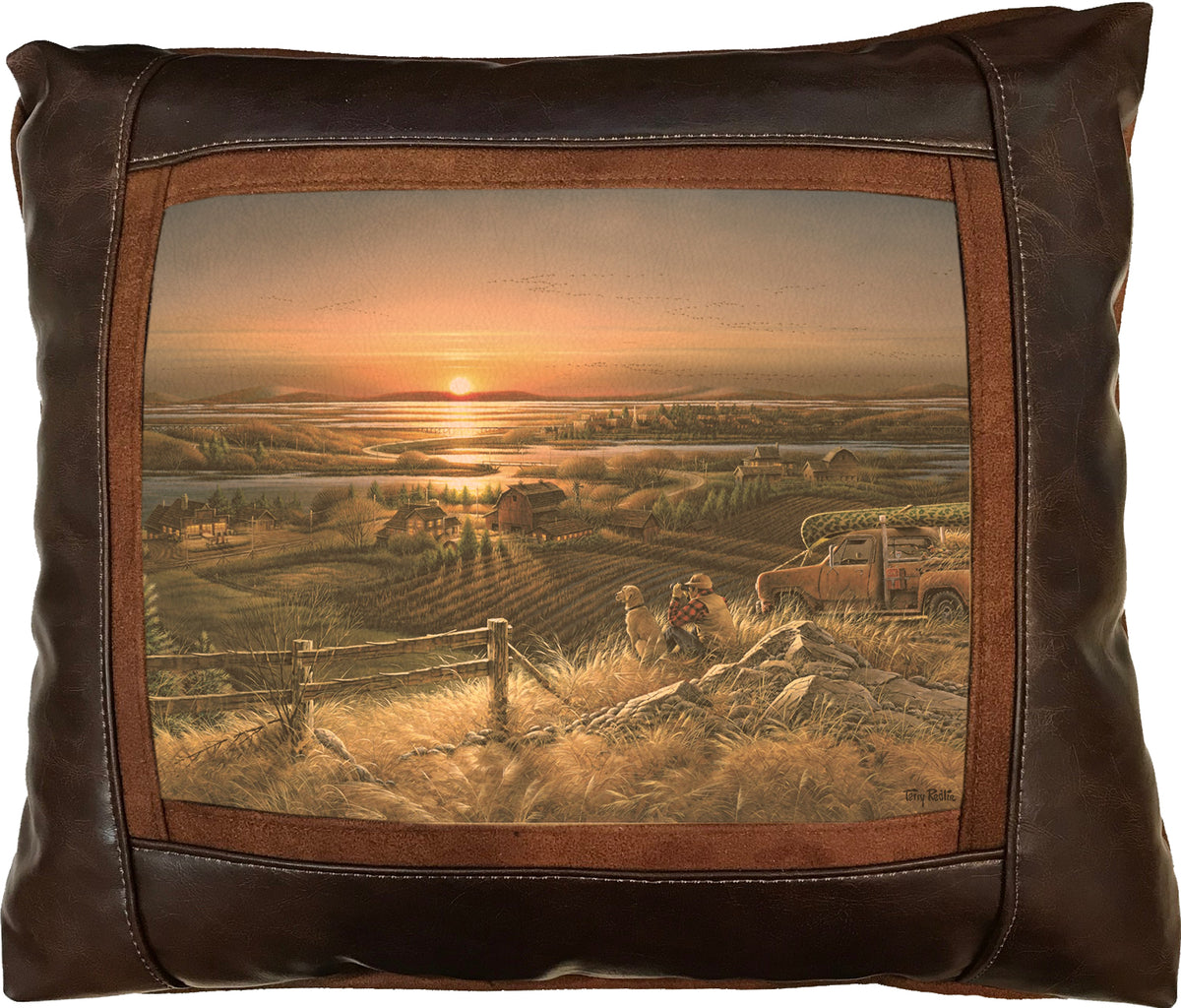 Best Friends - 15" x 17"  Leather Pillow