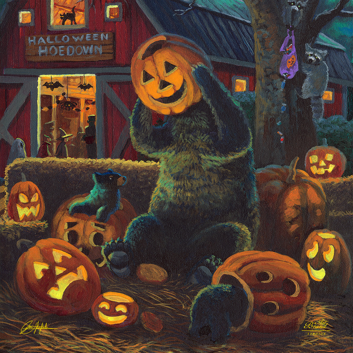 Halloween Mischief - 14" x 14 Gallery Wrapped Canvas