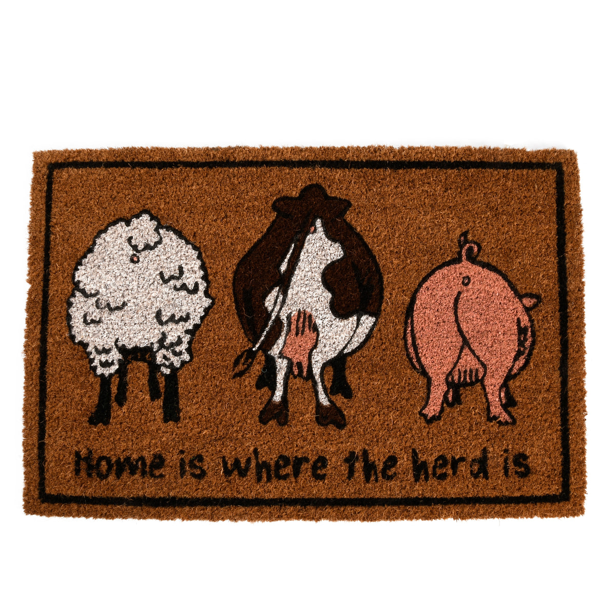 Home is where the Herd is - Coir Doormat