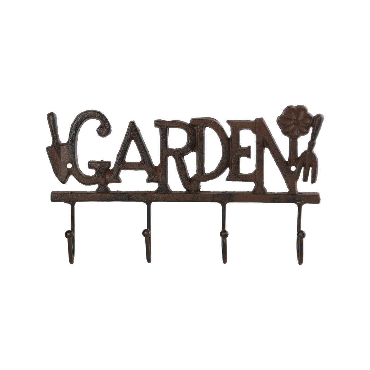 GARDEN 4 Hook Hanger - Cast Iron
