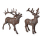 Deer - Cast Iron (Antique Brown, Set of 2)