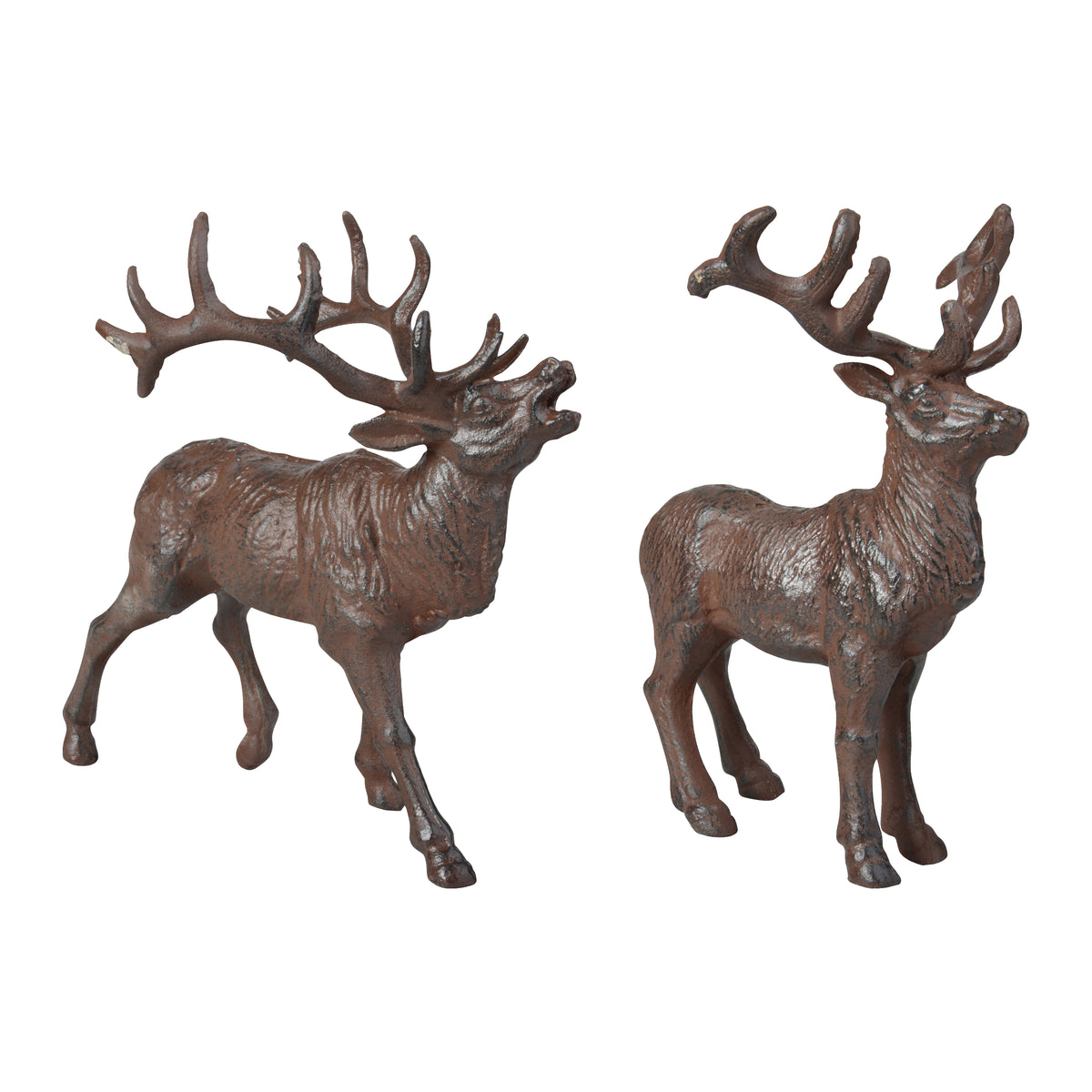 Deer - Cast Iron (Antique Brown, Set of 2)