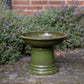 Bird Bath on Pedistal (Ceramic, Green)