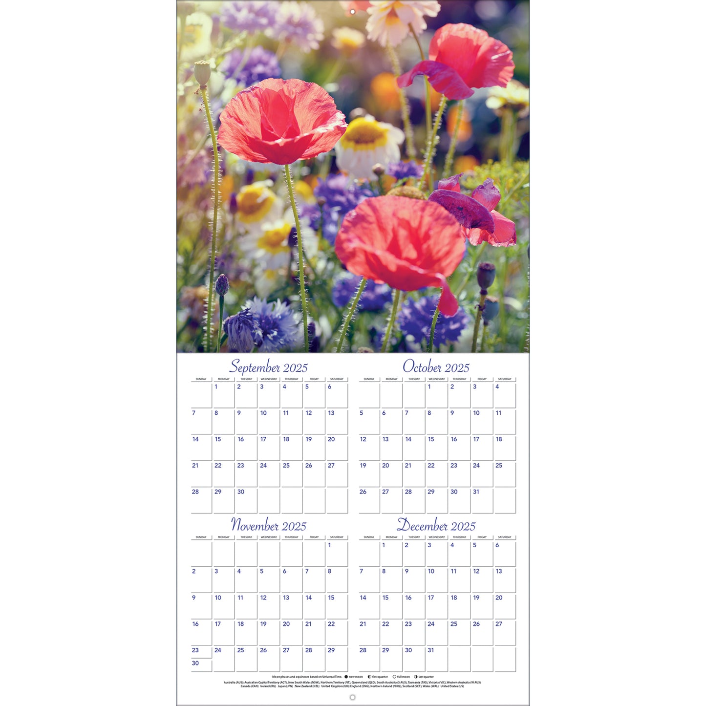 Flowers 12" x 12" - Photo Wall Calendar