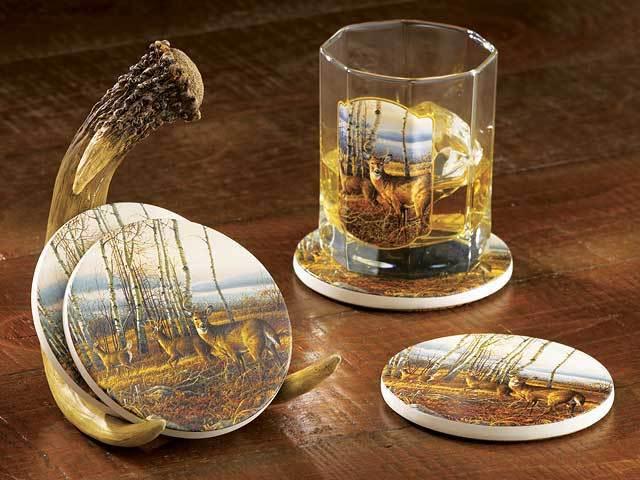 The Birch Line—Deer - Coasters