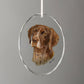 German Shorthair Pointer - Oval Glass Ornament