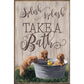 Splish, Splash, Take a Bath - 12" x 18" Wood Sign