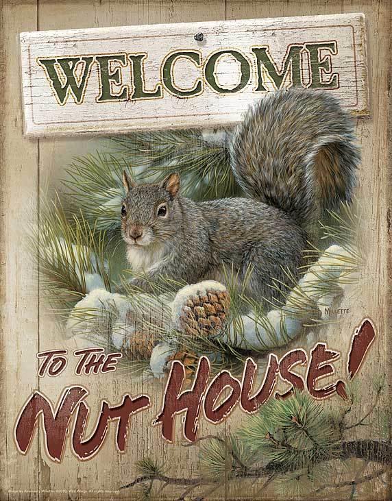 Nut House -  16" x 12.5" Tin Sign