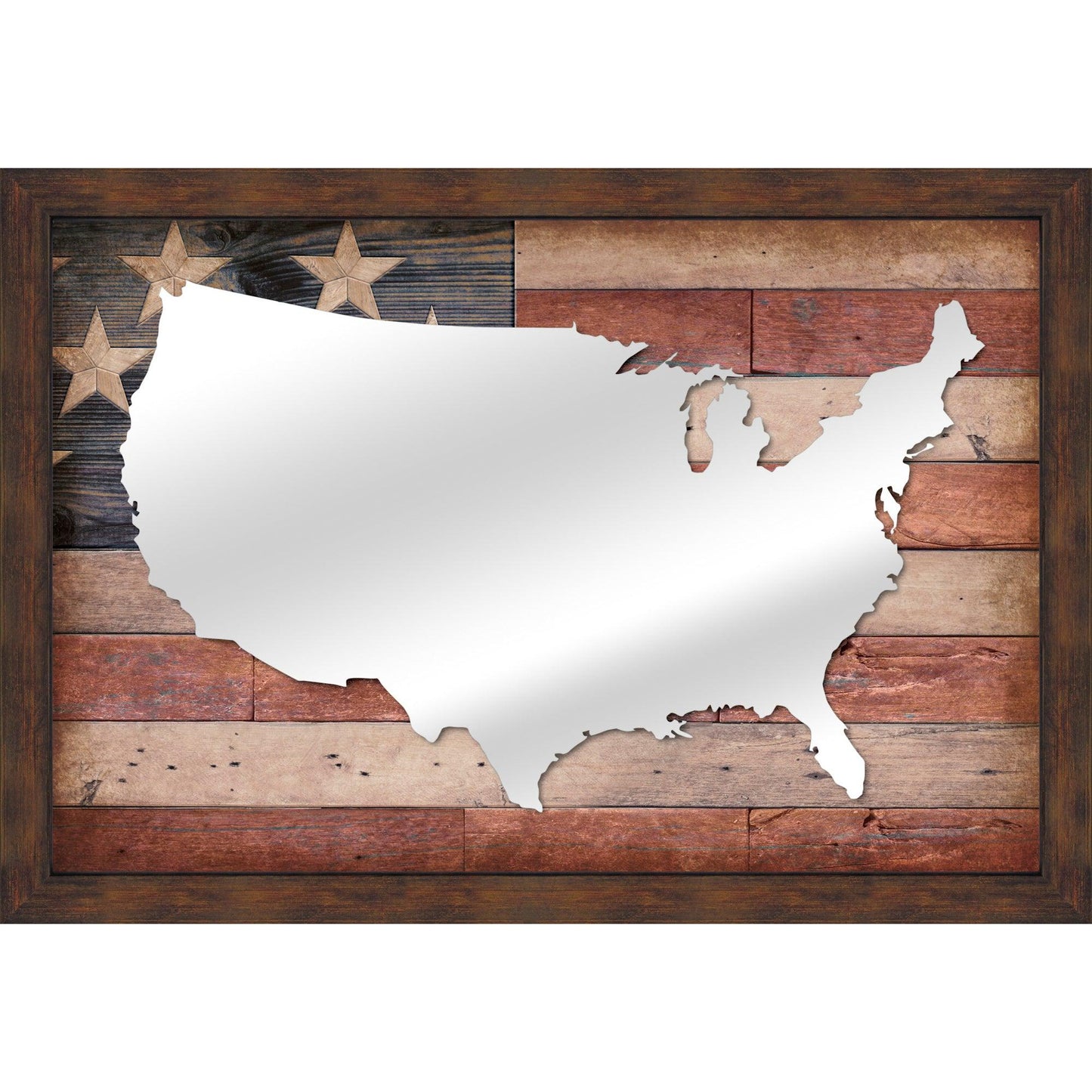 USA Flag - 18.5" x 26.5" Large Decorative Mirror