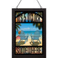 It's 5 O'Clock Somewhere - 20" x 14" Stained Glass Art