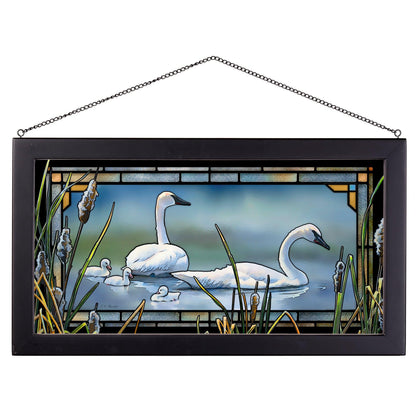 New Beginning - Swan  - Stained Glass Art