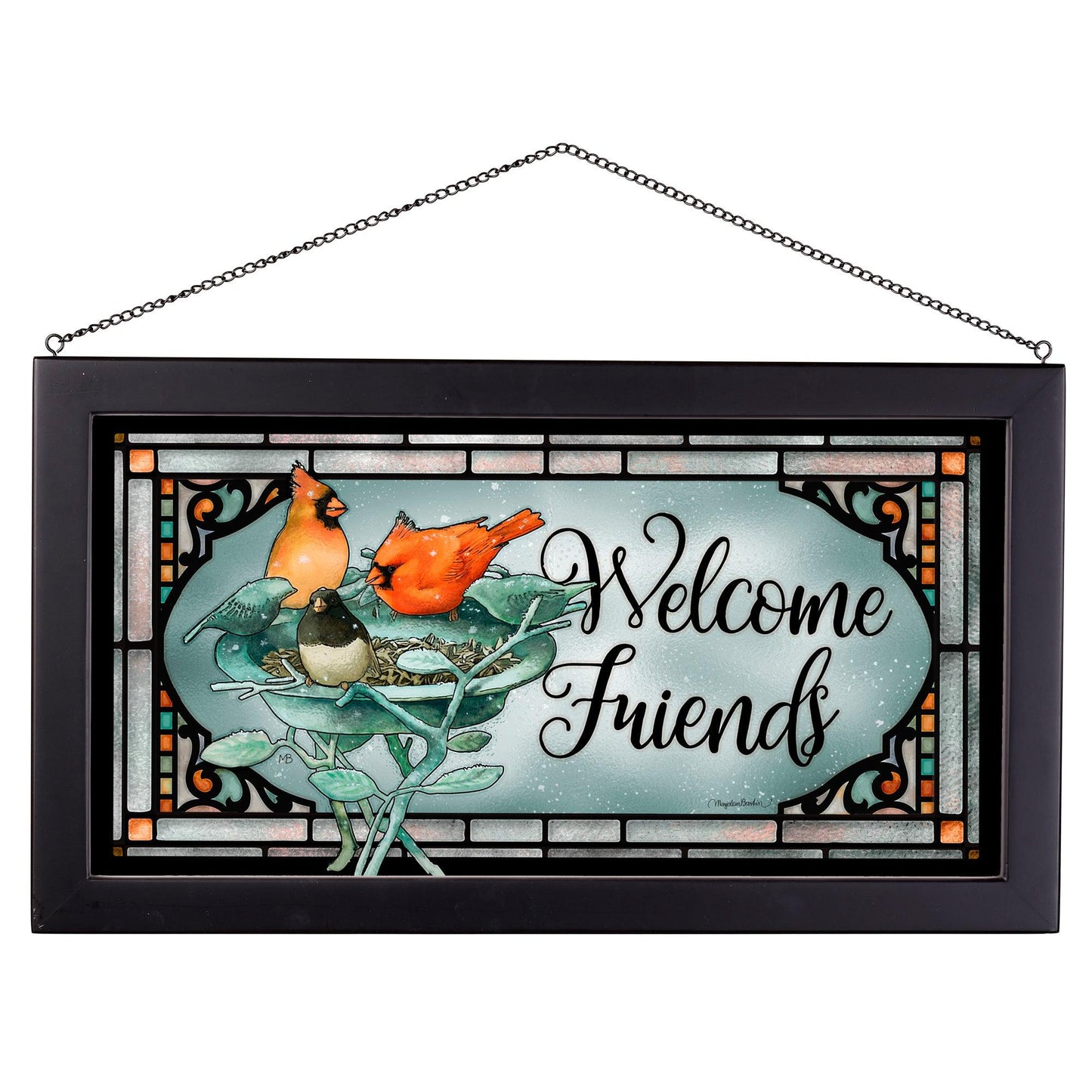 Welcome Friends - Stained Glass Art