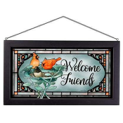 Welcome Friends - Stained Glass Art