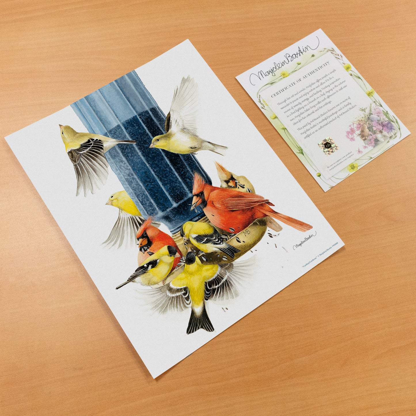 Cardinal Lucheon - Art Prints