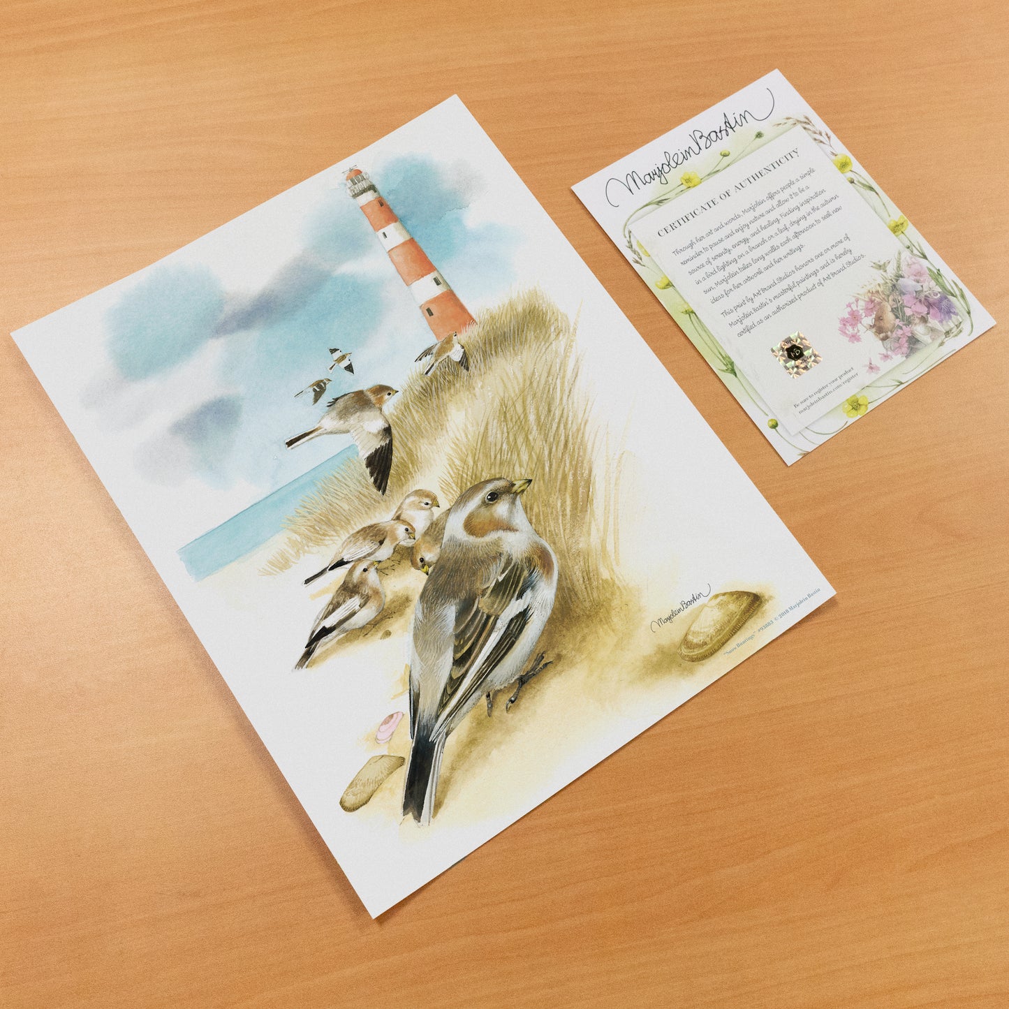 Snow Buntings - Art Prints