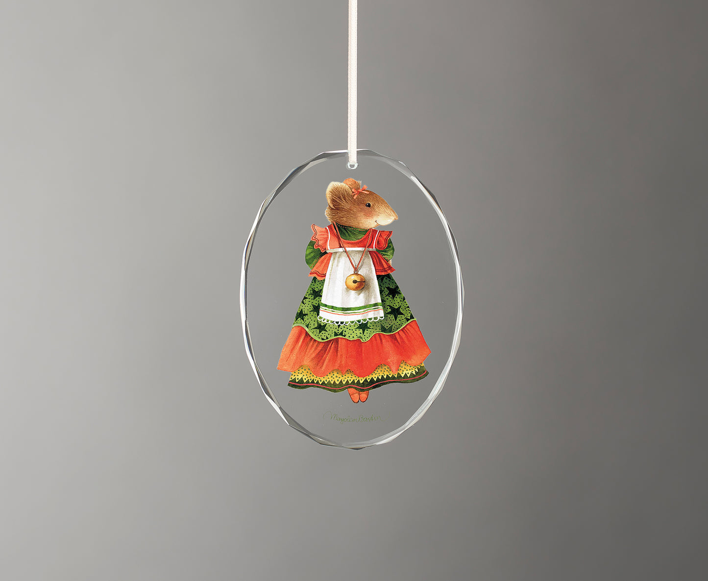 Vera Finery - Oval Glass Ornament