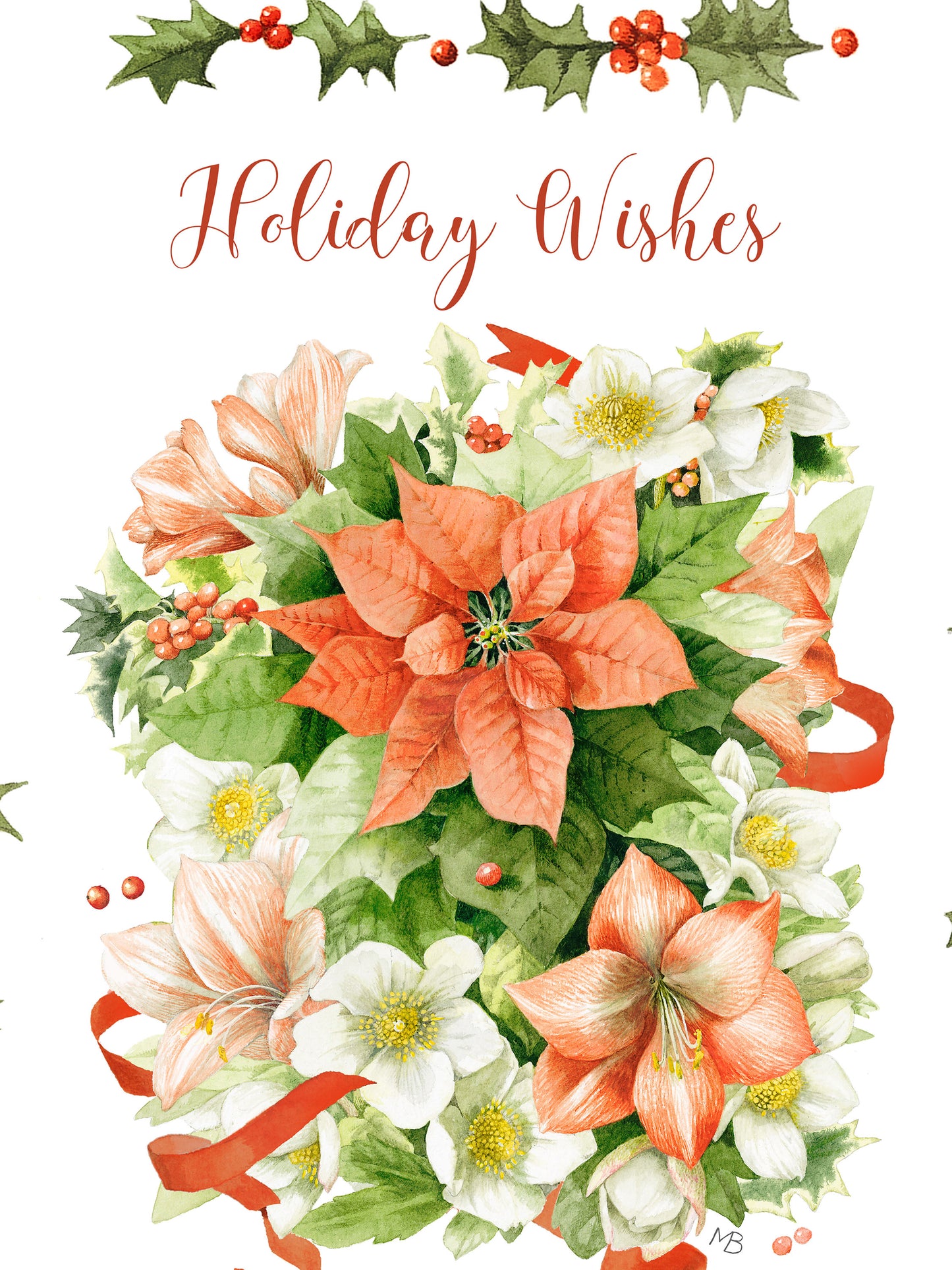 Holiday Wishes - 12" x 9" Gallery Wrapped Canvas