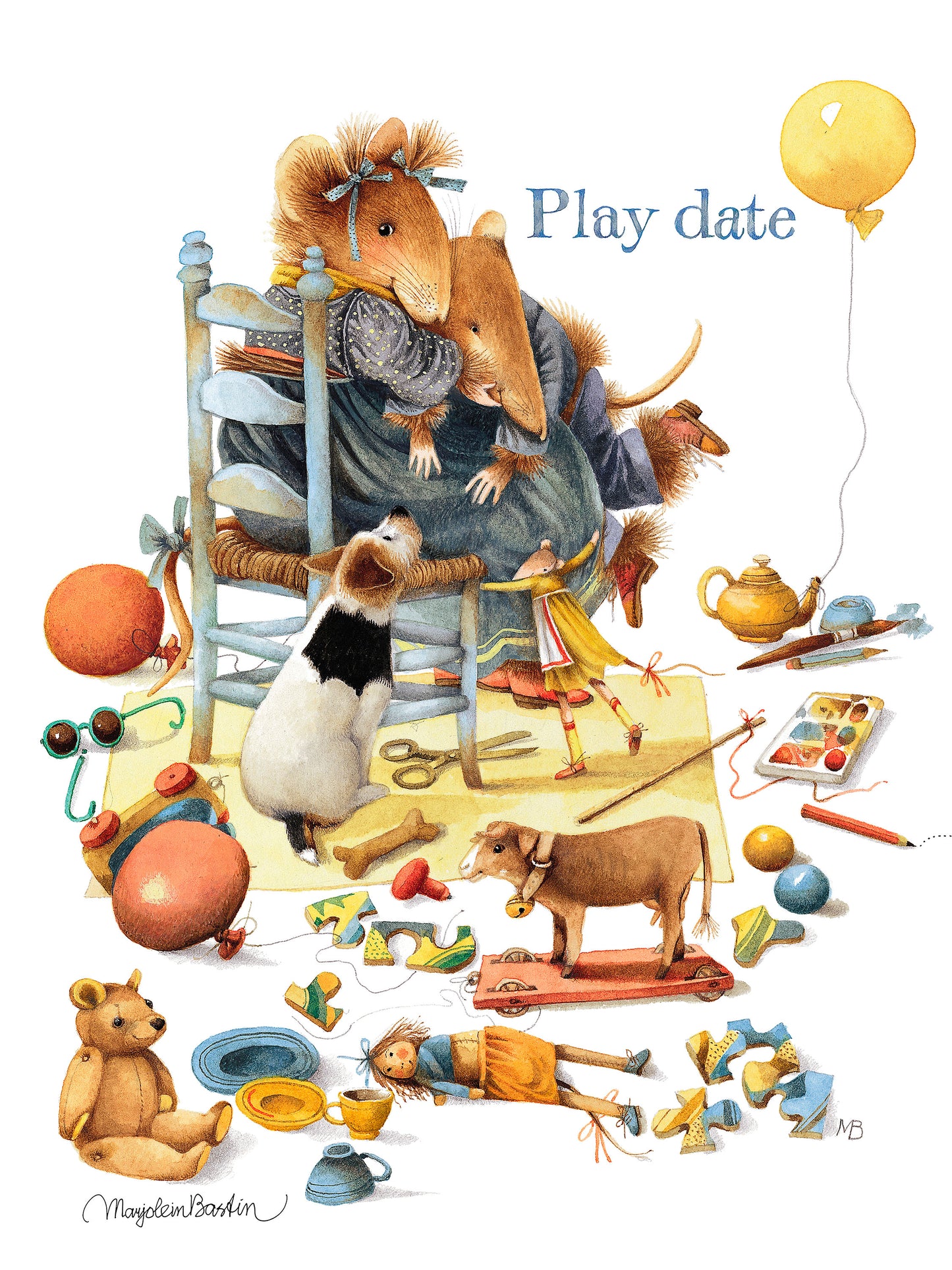 Play Date - 12" x 9" - Gallery Wrapped Canvas