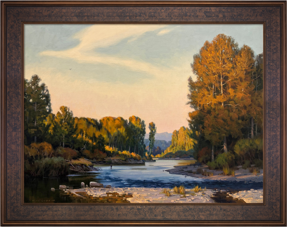 *Original* Autumn Evening Snoqualmie River by Jim Lamb 30" x 40"
