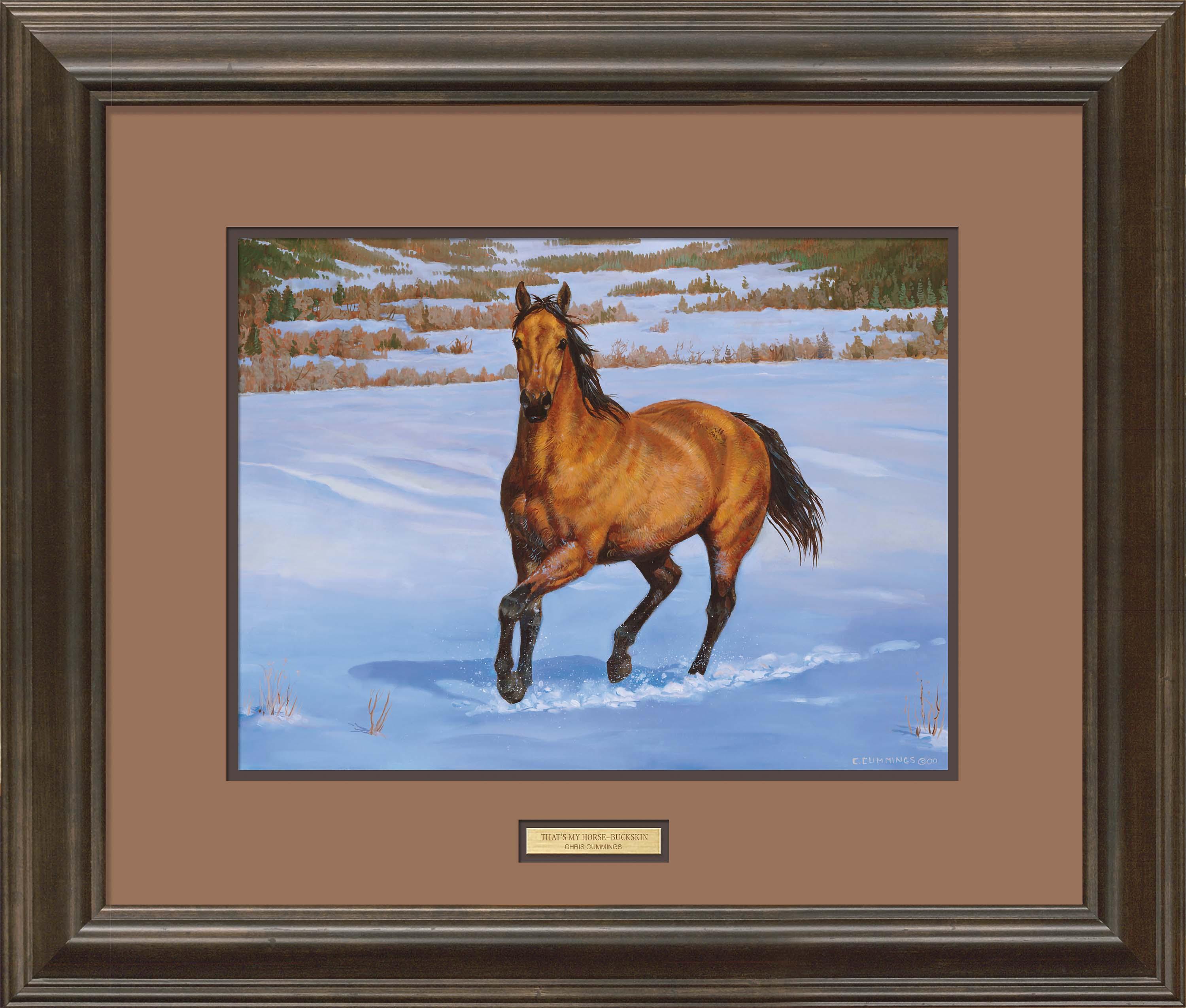 That's My Horse - Quarter Horse - Buckskin - Paper Print Paper