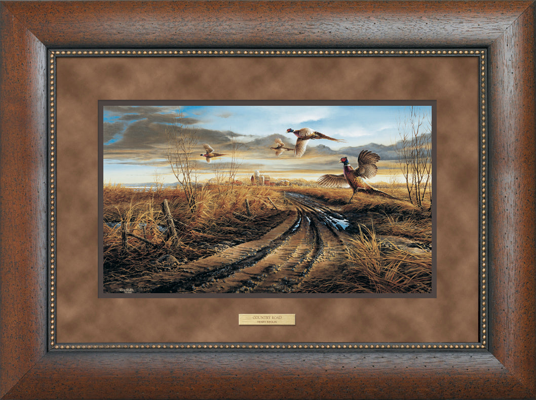Country Road—Pheasants - Encore Print Encore Print from Wild Wings