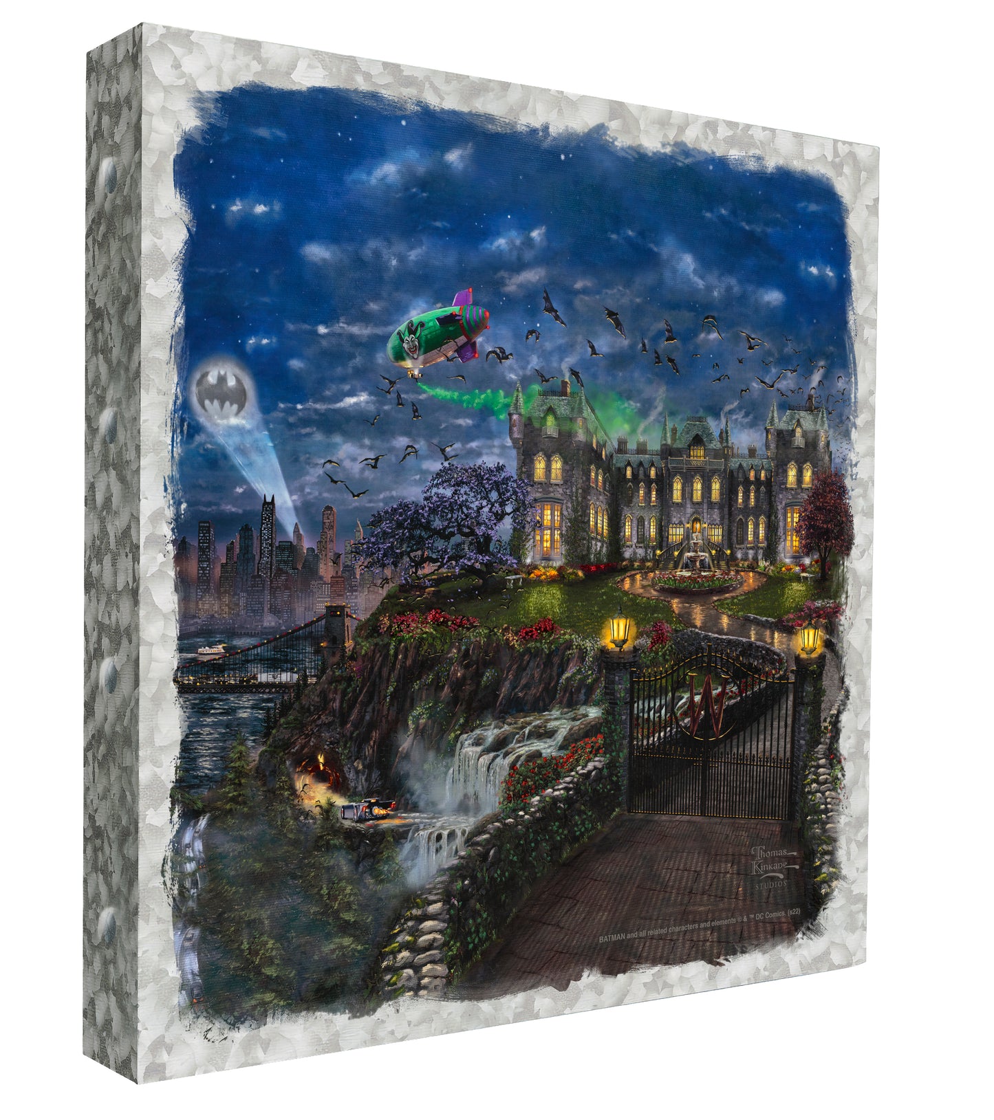 Wayne Manor™ - 14" x 14" Metal Box Art