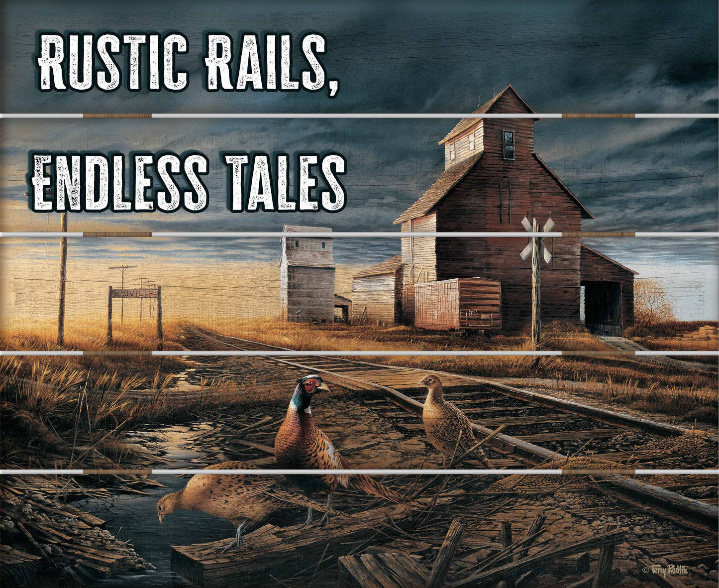 Prairie Skyline II - 18" x 22" Pallet Wall Art