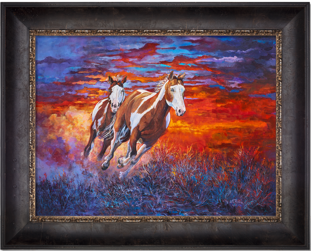 *Original* Sky Fire by Valeria Yost 18" x 24"