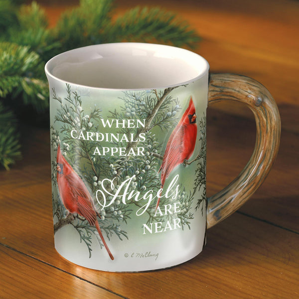 Angels are Near - Cardinals - Sculpted Mug