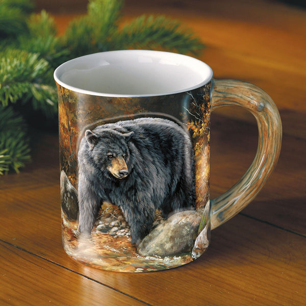 Autumn Streamside - Bear - Sculpted Mug