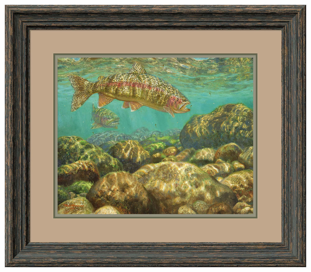Baetis Feast—Rainbow Trout - Limited Edition Paper