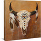 Big Medicine - Bison Skull - 14" x 14" Gallery Wrapped Canvas