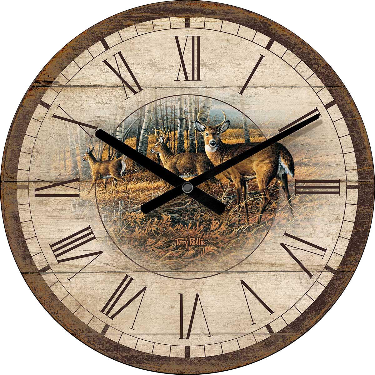 Birchline - Whitetail Deer - 21" Round Clock
