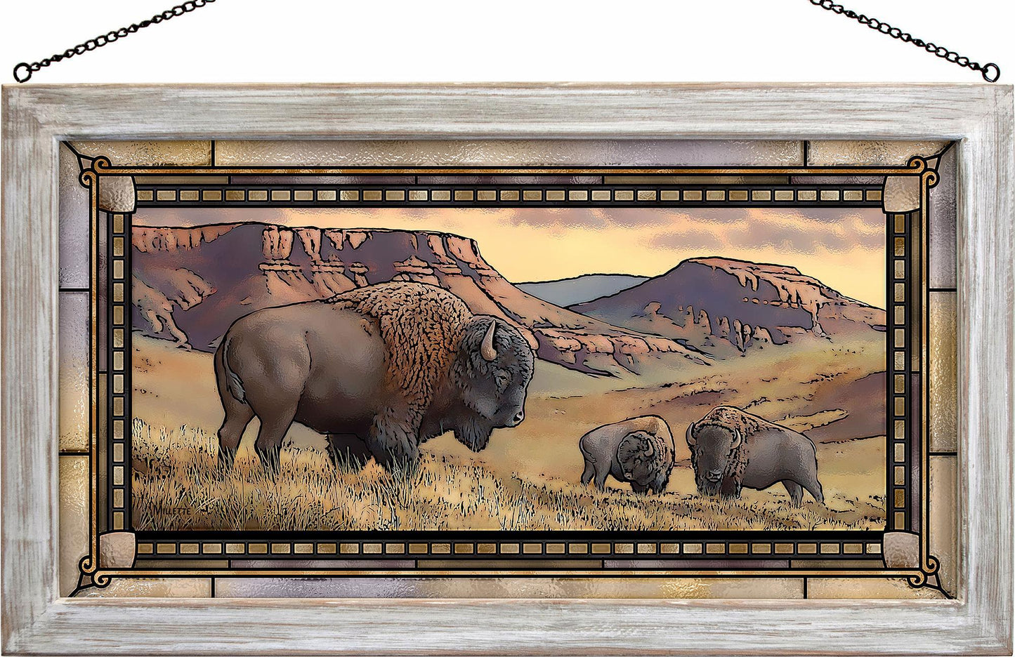 Bison Buttes - Stained Glass Art