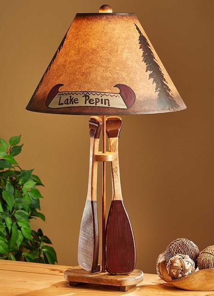 Boat & Oars - Personalized Table Lamp