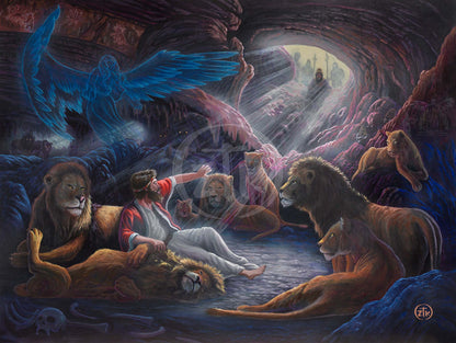 Daniel in the Lion's Den - Limited Edition Canvas