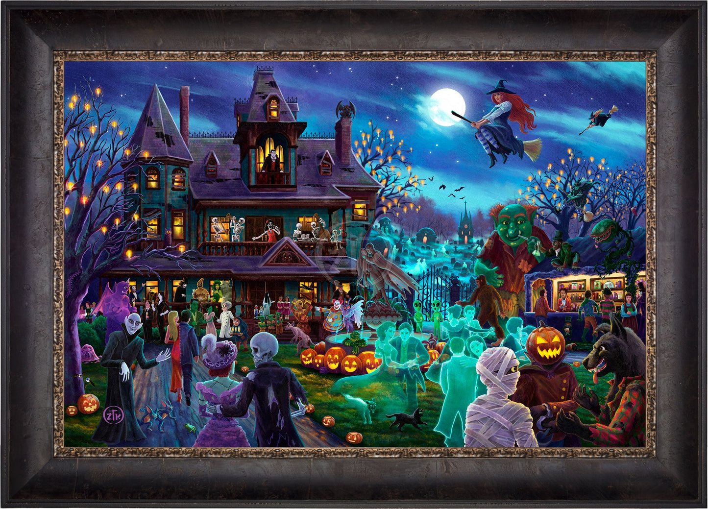 A Ghoulish Gathering - Limited Edition Canvas