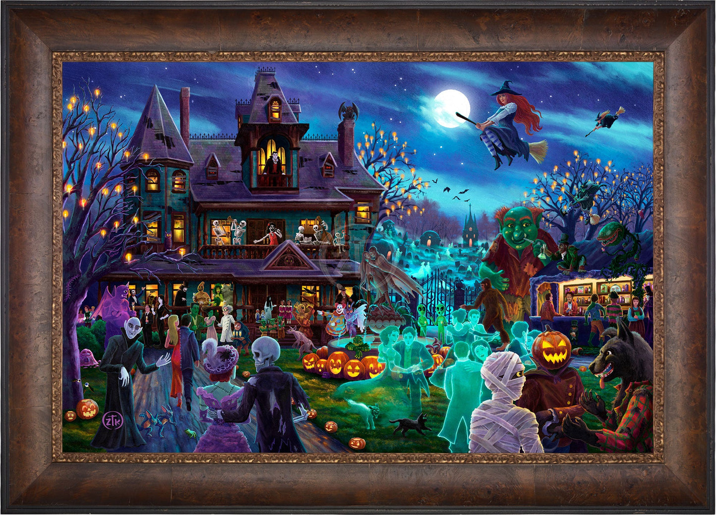 A Ghoulish Gathering - Limited Edition Canvas
