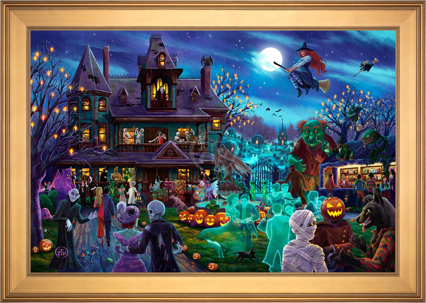 A Ghoulish Gathering - Limited Edition Canvas