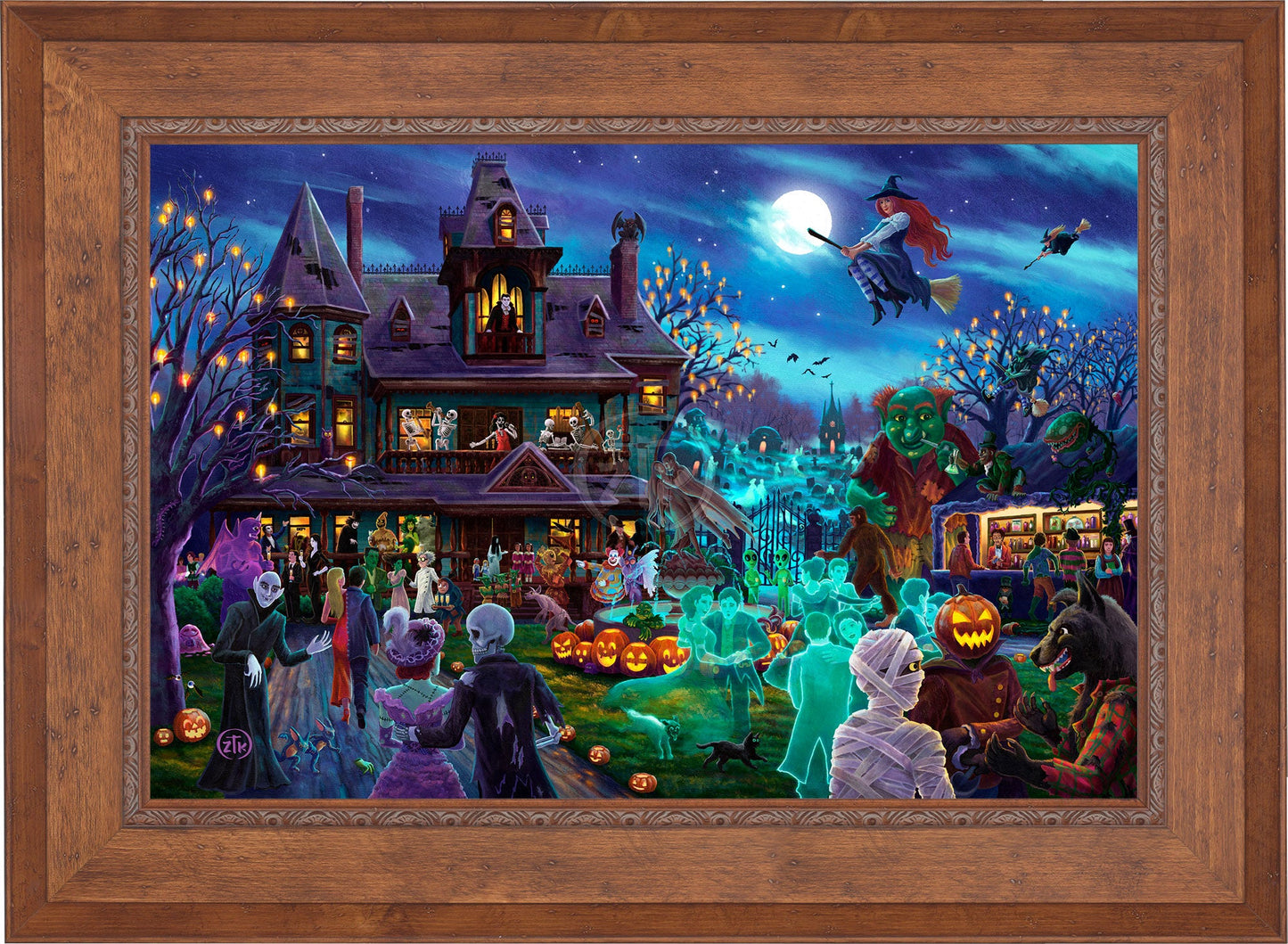 A Ghoulish Gathering - Limited Edition Canvas