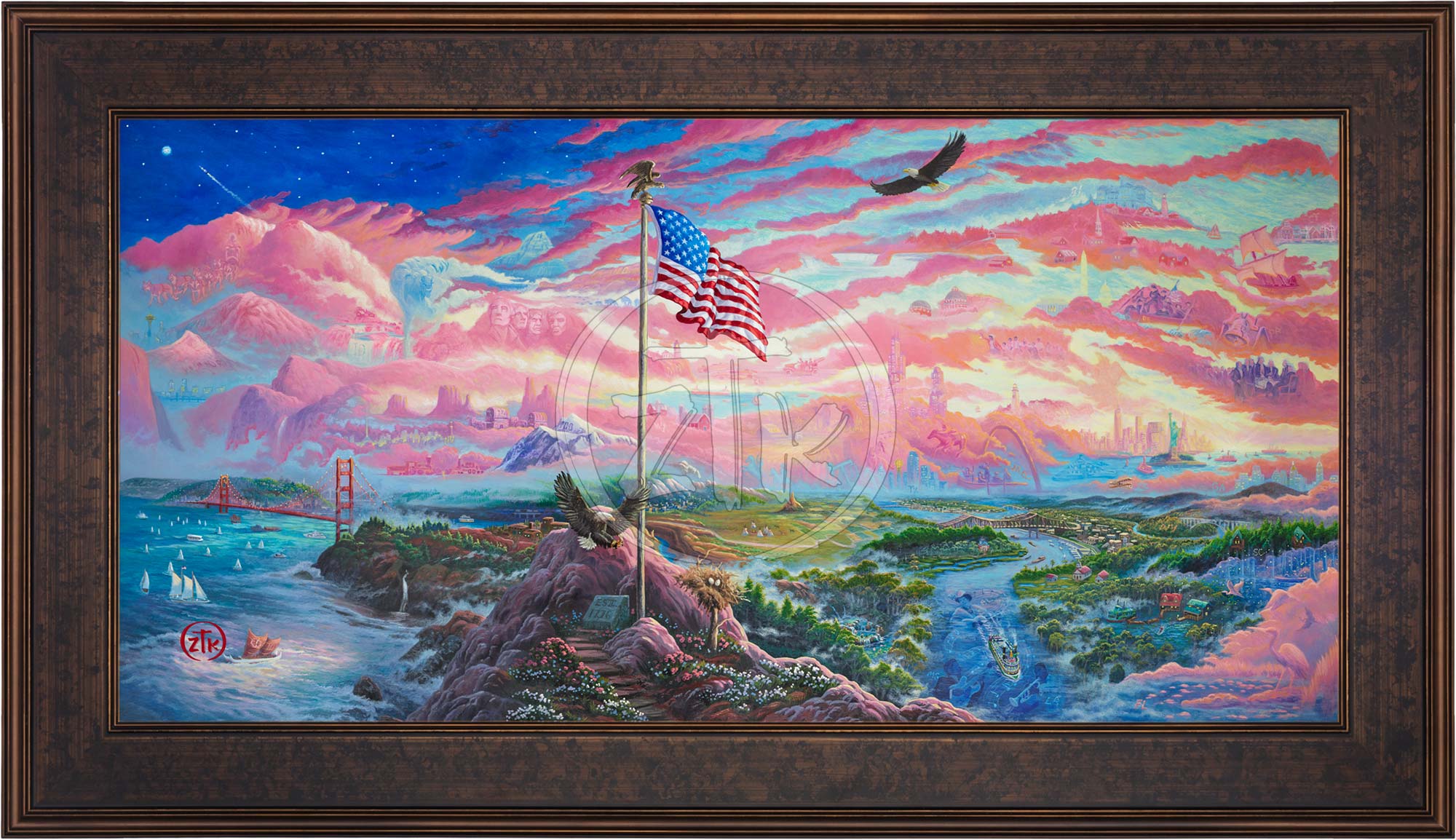 アート・デザイン・音楽 FROM SEA TO SHINING SEA From Sea to Shining Sea - Limited Edition Canvas Limited Edition