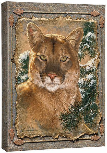 Caught by the Light - Cougar - 18" x 13" Gallery Wrapped Canvas