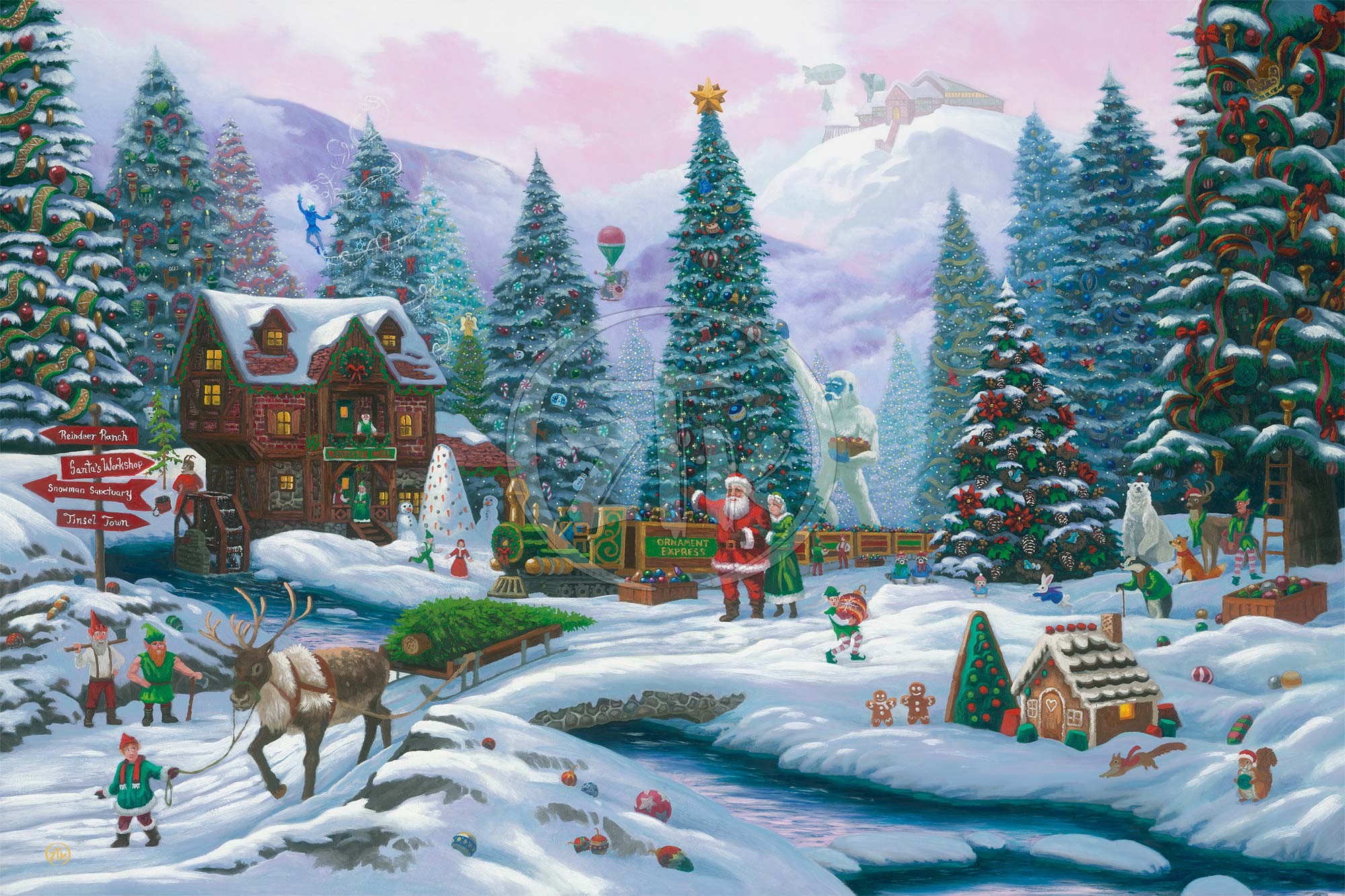 Christmas Tree Forest - Limited Edition Canvas Limited Edition