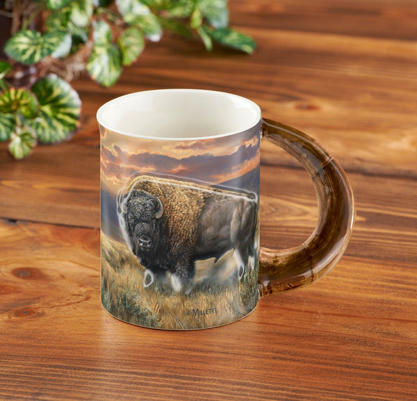 DUSTY PLAINS-BISON SCLPT MUG Sculpted Mug from Wild Wings