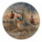 First Dustingâ€”Pheasants - 12" Round Cutting Board