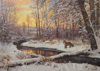 Fox at Evening—Bridger Creek - Limited Edition Paper